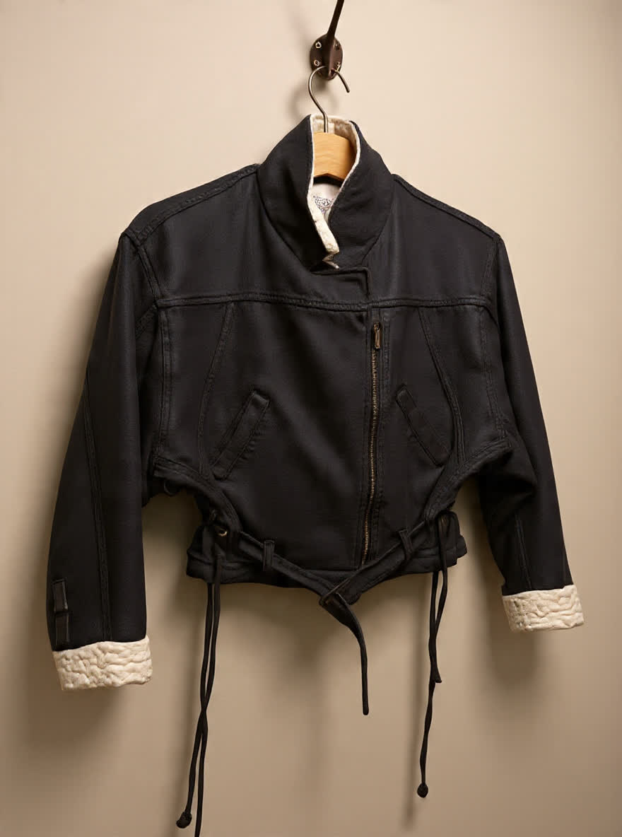 Cropped Drawstring Jacket — preloved outerwear on the rail at Lola's Street Thrifts, Observatory